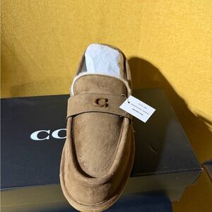 Coach Men's Brown Suede Loafers